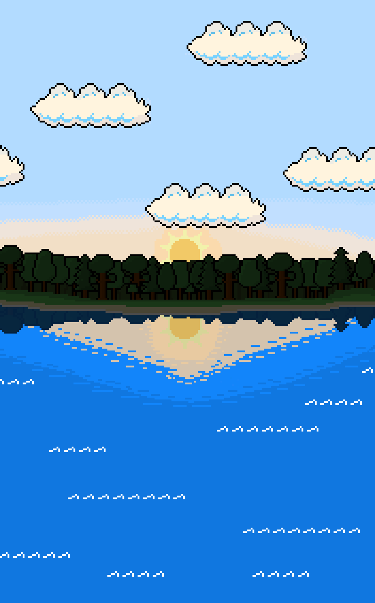 Pixelate Sunrise vertical